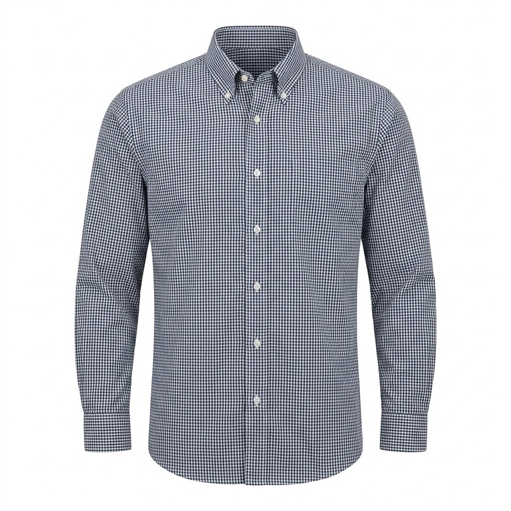 Alan Paine Mens Button Down Shirt Blue Green Long Sleeve Size Medium - CJ